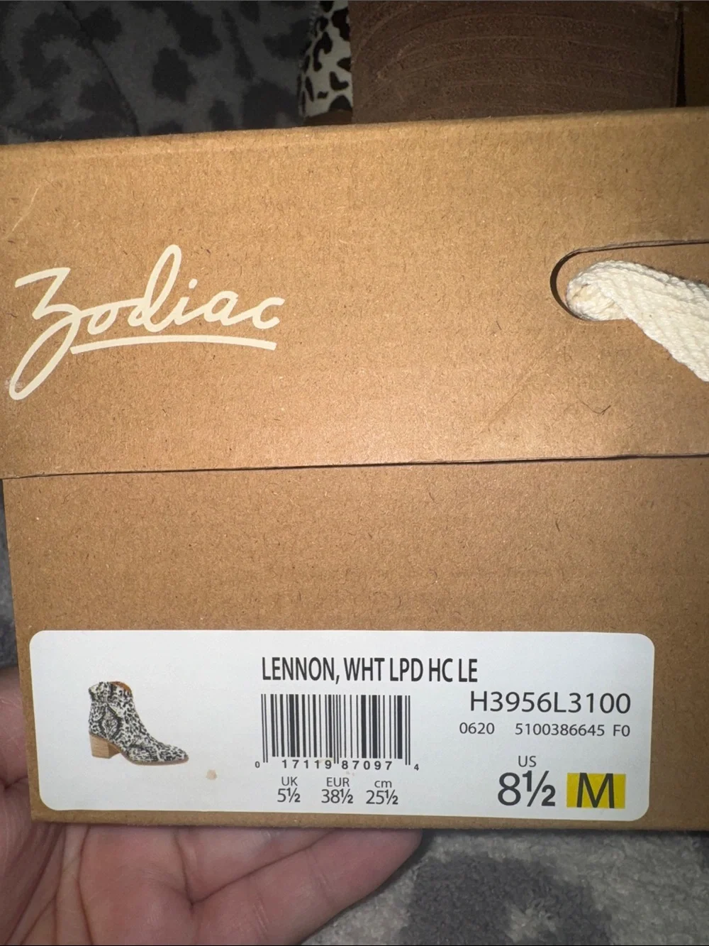 Zodiac Leopard Print Hair On Hide Ankle Boots- Women’s 8.5
